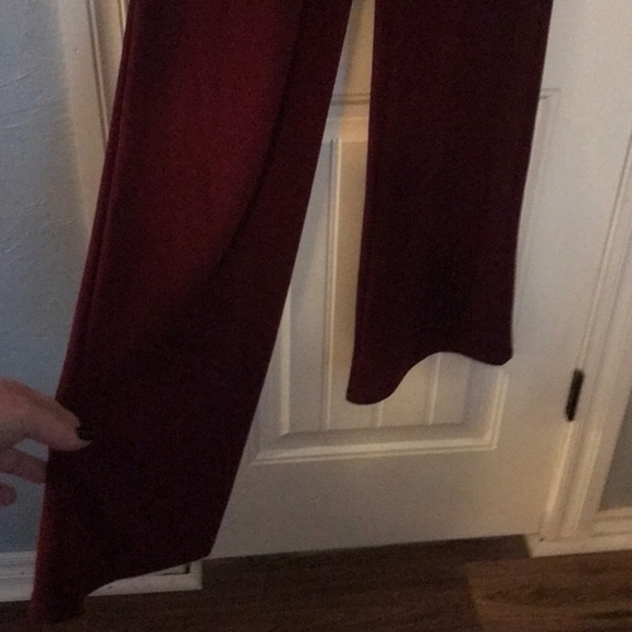 Lulus Off The Shoulder Burgundy Jumpsuit - Picture 3 of 4